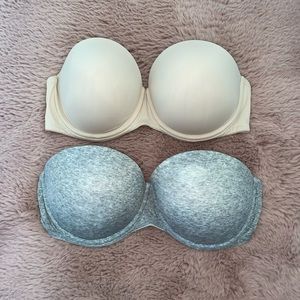 PINK Strapless Push-Up Bra